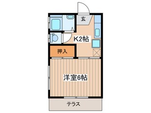 清水アパ－トの物件間取画像